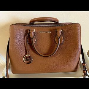 Michael Kors Large Camille Satchel - Luggage/Brown